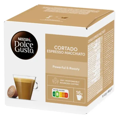 Капсулы Nescafe Dolce Gusto Cortado Espresso Macchiato, набор 6х16 шт