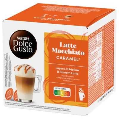 Кофе в капсулах Nescafe Dolce Gusto Latte Macchiato Caramel, 96 капсул (6х16 шт)
