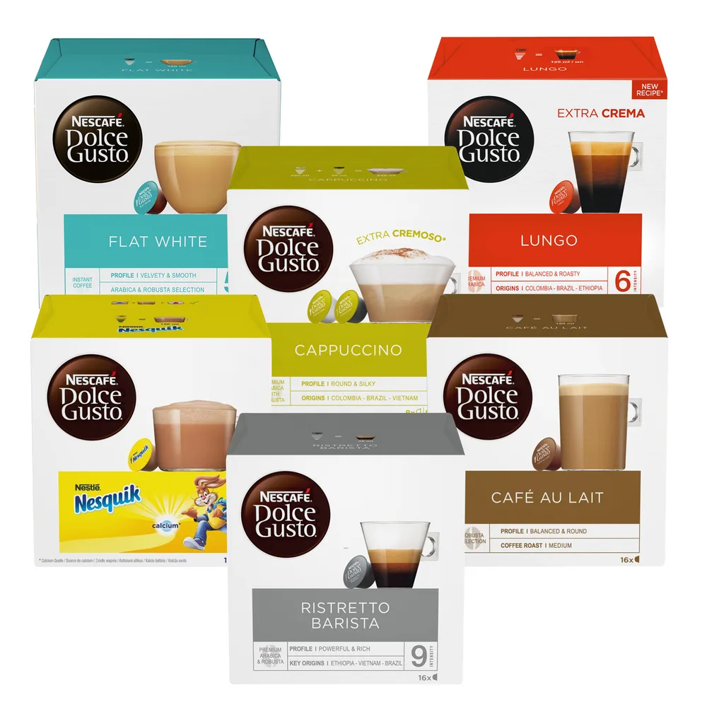 Ассорти кофе в капсулах Nescafe Dolce Gusto MIX, 96 капсул (6х16 шт)