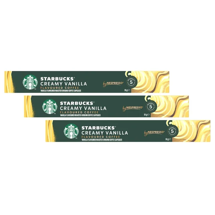 Кофе в капсулах Starbucks by Nespresso Creamy Vanilla, 30 капсул (3х10 шт)