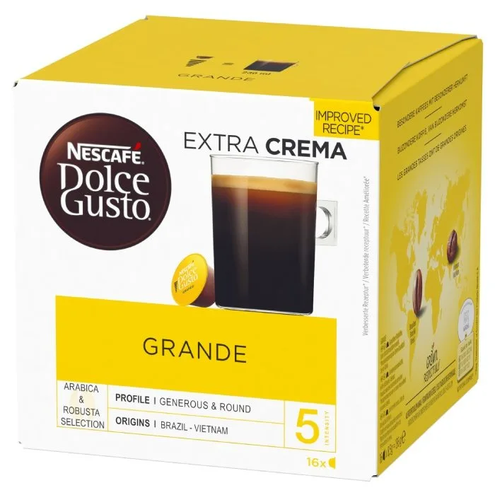 Кофе в капсулах Nescafe Dolce Gusto Grande, 96 капсул (6х16 шт)