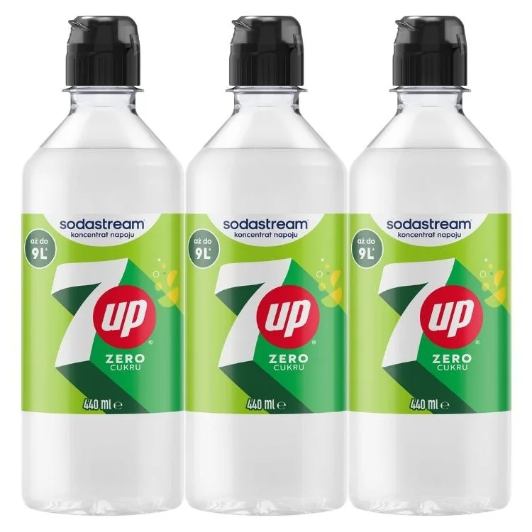 Сироп SodaStream 7up Zero Cukru набор 3 шт