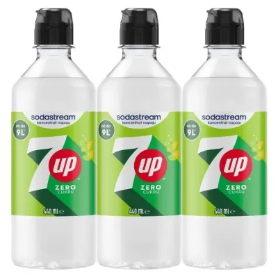 Сироп SodaStream 7up Zero Cukru набор 3 шт