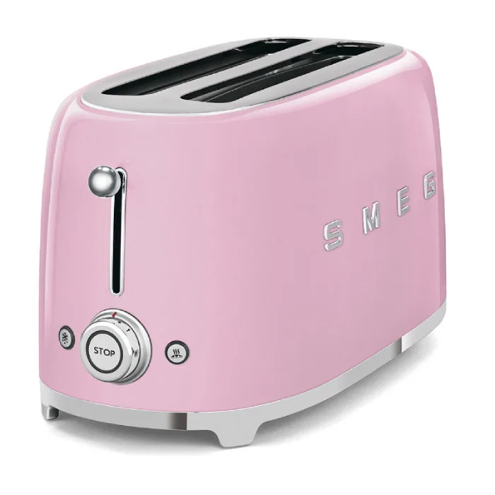 Тостер SMEG TSF02PKEU розовый