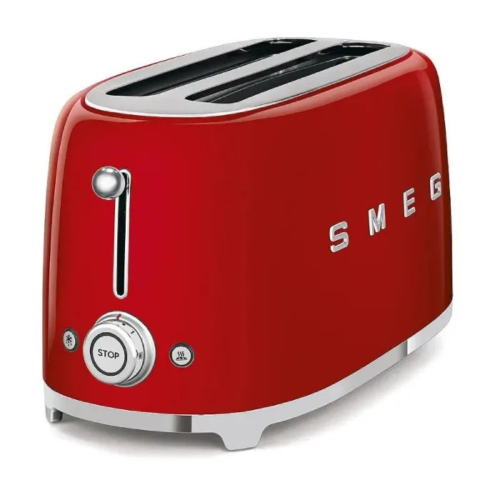 Тостер на 4 тоста Smeg TSF02RDEU, красный