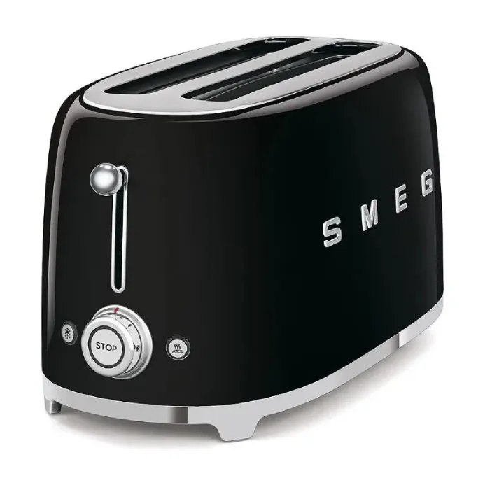 Тостер на 4 тоста Smeg TSF02BLEU, черный
