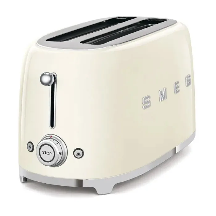 Тостер на 4 ломтика Smeg TSF02CREU, кремовый