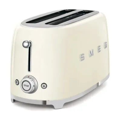 Тостер на 4 ломтика Smeg TSF02CREU, кремовый