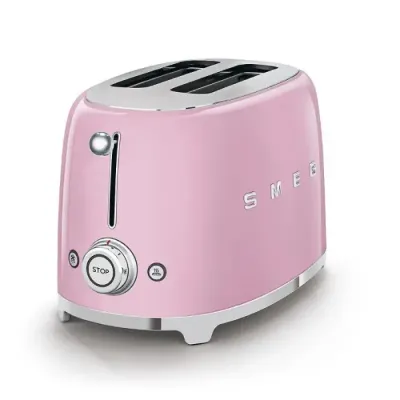 Тостер на 2 тоста Smeg TSF01PKEU, розовый