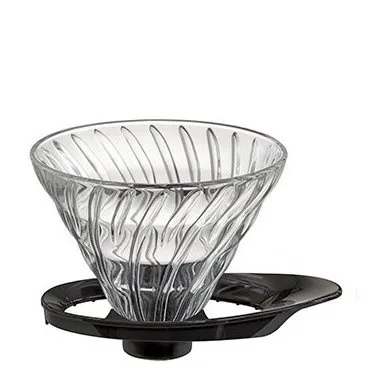 Стеклянная воронка для кофе Hario V60-02 черная