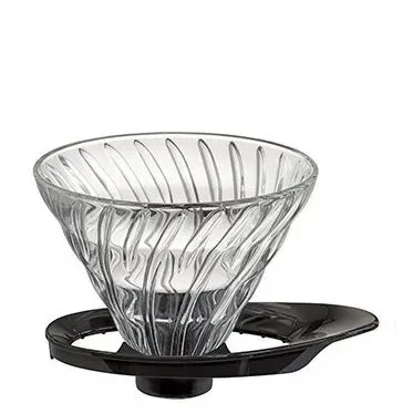 Стеклянная воронка для кофе Hario V60-02 черная