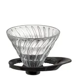 Стеклянная воронка для кофе Hario V60-02 черная — фото 1