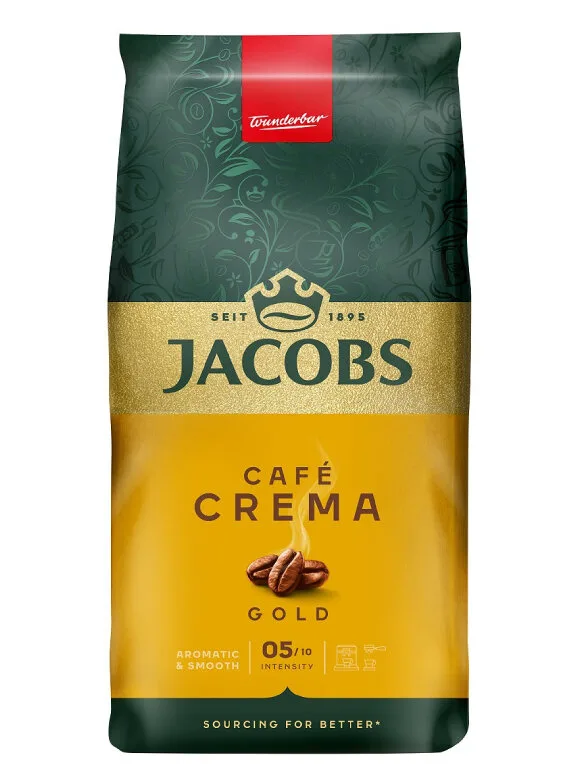 Кофе в зернах Jacobs Crema Gold 1 кг