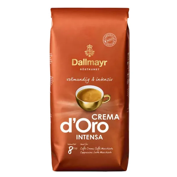 Кофе в зернах Dallmayr Crema d'Oro Intensa, купаж арабики и робусты, 1 кг