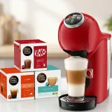 Капсульная кофемашина Krups Genio S Plus Red KP340510, красная — фото 1