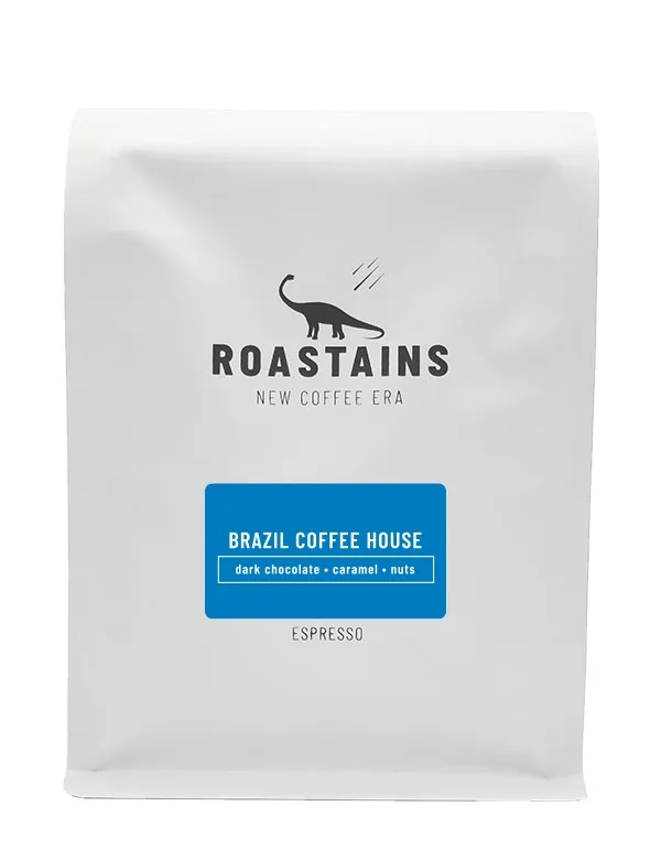 Кофе в зёрнах Roastains Brazylia Coffee House для эспрессо 1 кг
