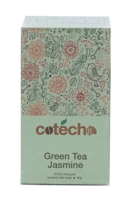 Зелёный чай Cotecho Green Tea Jasmine в пирамидках, 20х2г