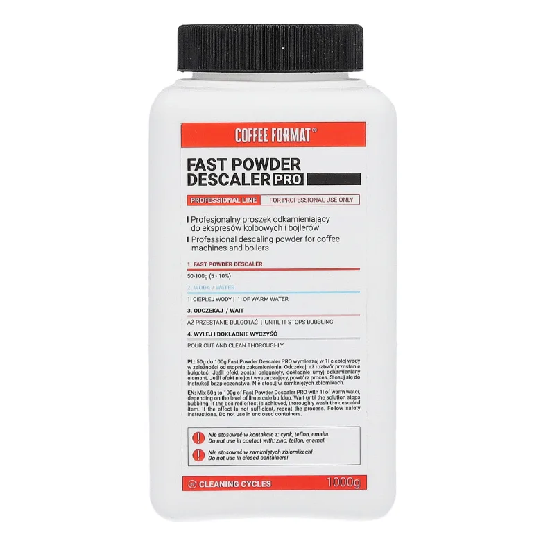 Средство для удаления накипи Coffee Format Fast Powder Descaler PRO 1 кг