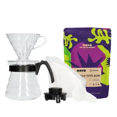 Набор кофе в зернах HAYB Konesso Filter Blend 250г с воронкой Hario V60