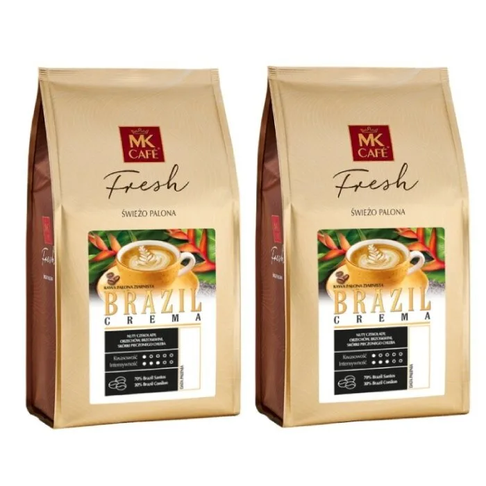 Набор кофе в зернах MK Cafe Fresh Brazil Crema 2х1кг