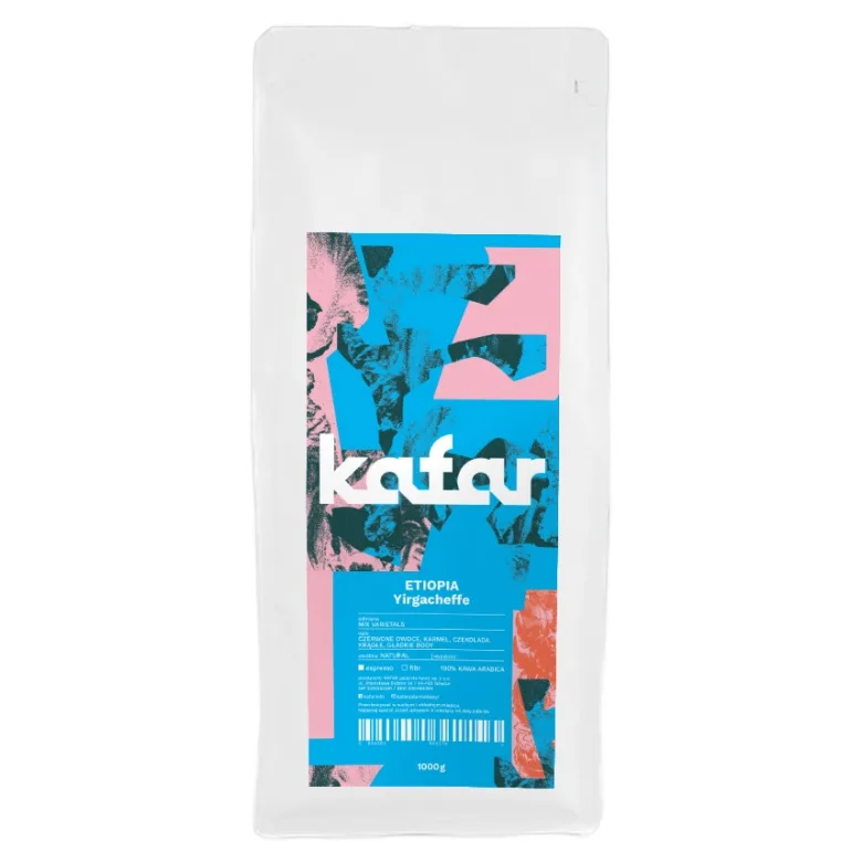Кофе в зёрнах Kafar Etiopia Yirgacheffe Natural 1 кг