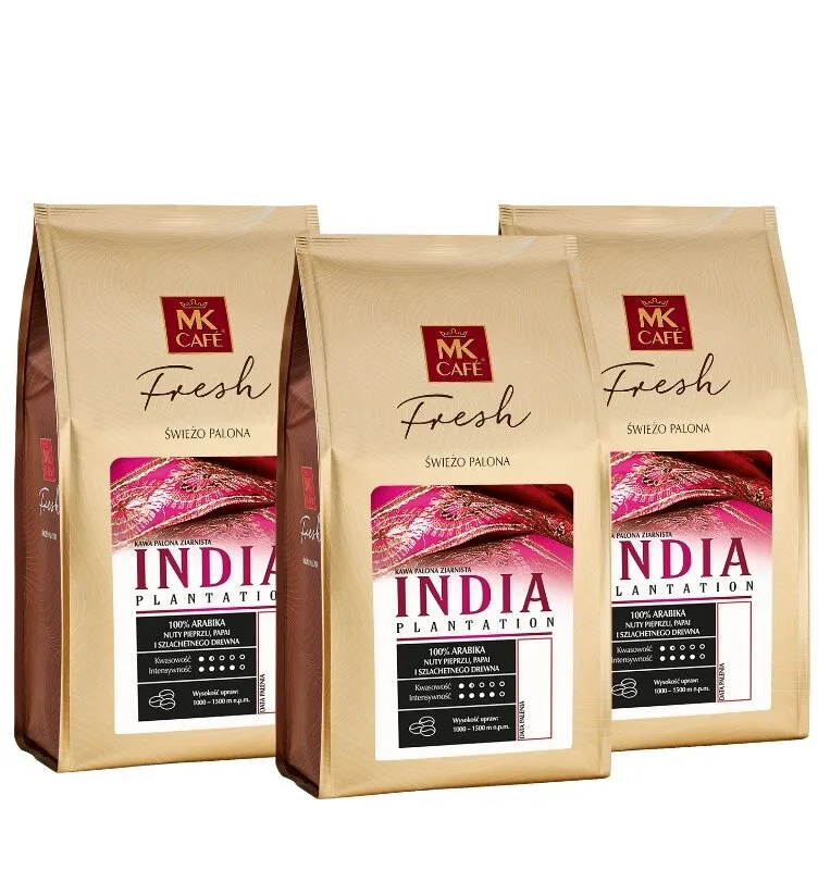 Кофе в зёрнах MK Cafe Fresh India Plantation, набор 3х1 кг