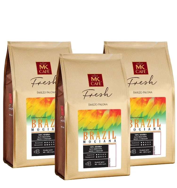 Кофе в зёрнах MK Cafe Fresh Brazil Mogiana, набор 3х1 кг