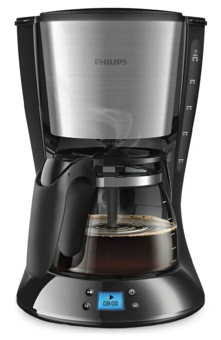 Переливная кофеварка Philips HD7459/20 Daily Collection, серебристая
