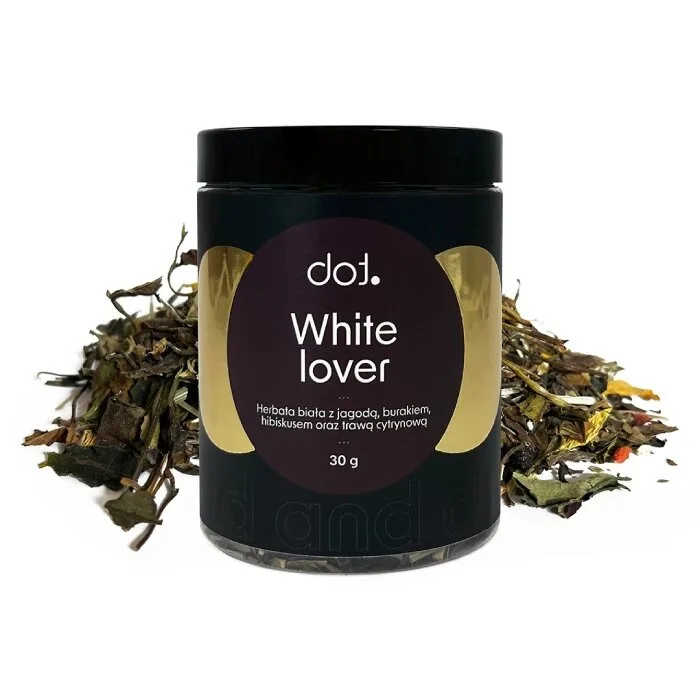 Белый чай dot. White Lover с ягодами годжи и гибискусом, 30 г