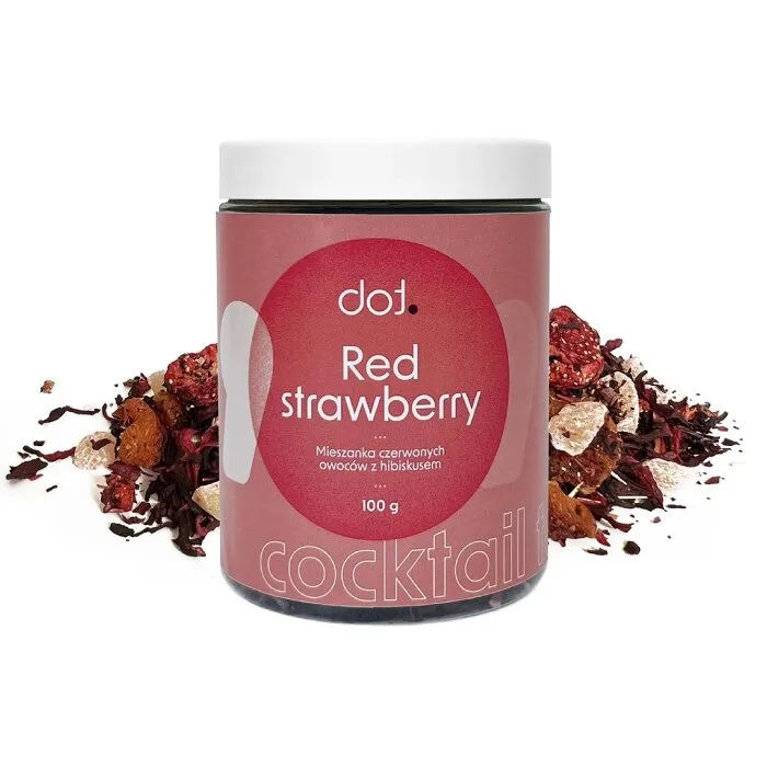 Чай фруктовый Red Strawberry гибискус клубника абрикос 100 г