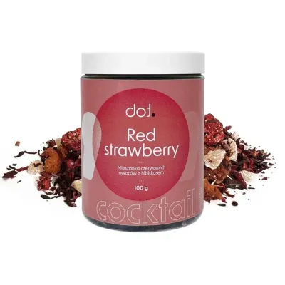 Чай фруктовый Red Strawberry гибискус клубника абрикос 100 г