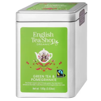 Чай зелёный English Tea Shop Green Tea Pomegranate с гранатом 100 г