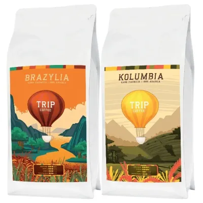 Набор кофе в зернах Trip Coffee Бразилия и Колумбия 2x1 кг