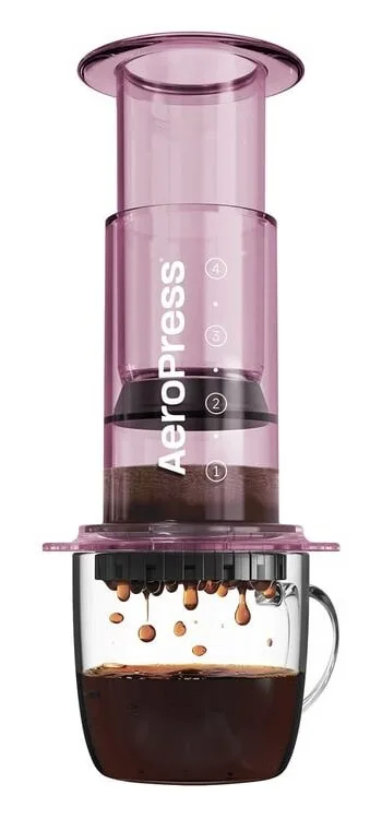 Заварочное устройство для кофе AeroPress Clear Розовый