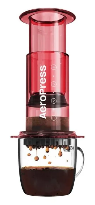 Заварочное устройство для кофе AeroPress Clear Красный