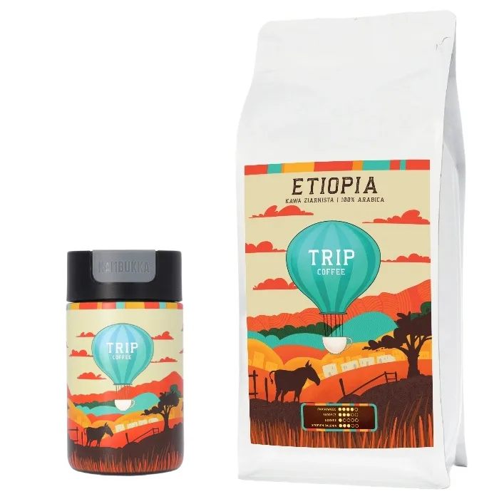 Кофе в зёрнах Trip Coffee Эфиопия 1 кг с термокружкой Kambukka Olympus 300 мл
