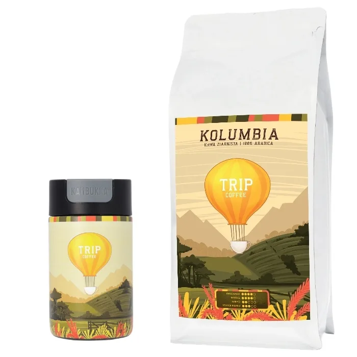 Кофе в зёрнах Trip Coffee Колумбия 1 кг с термокружкой Kambukka Olympus 300 мл