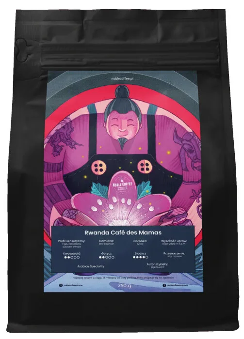 Кофе в зёрнах Noble Coffee Руанда Кафе де Мамас под фильтр 250 г