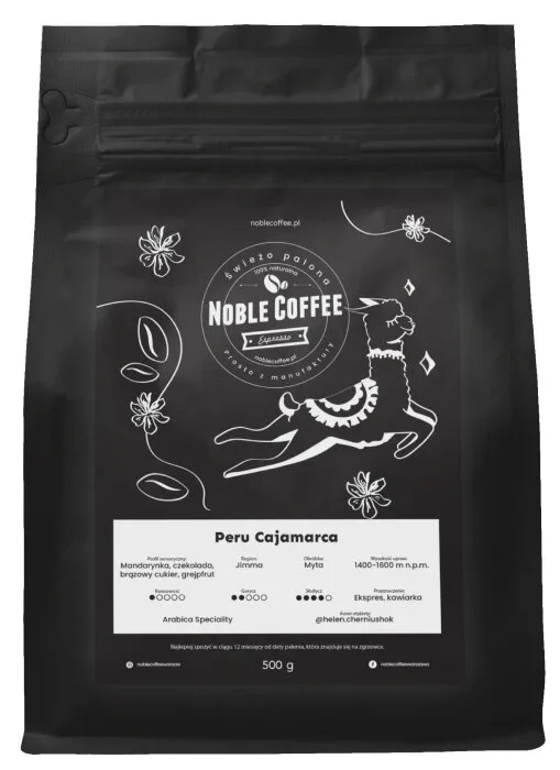 Кофе в зёрнах Noble Coffee Peru Cajamarca 1кг