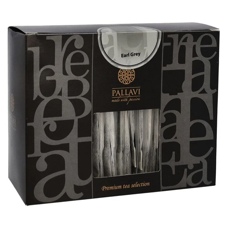 Чай черный Pallavi Earl Grey с бергамотом в саше 25х4 г
