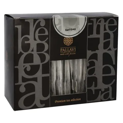 Чай черный Pallavi Earl Grey с бергамотом в саше 25х4 г