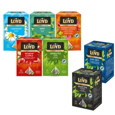 Набор чая Loyd HORECA Professional 7 видов в пирамидках