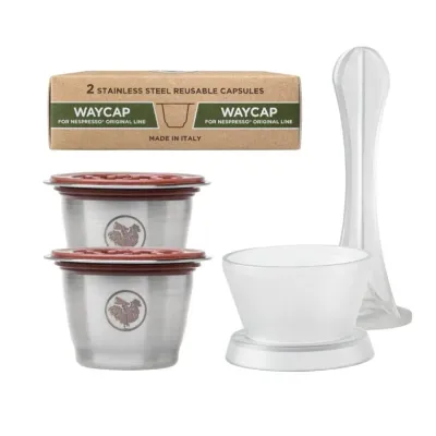 Многоразовые капсулы для кофе WayCap POP Nespresso, полный комплект