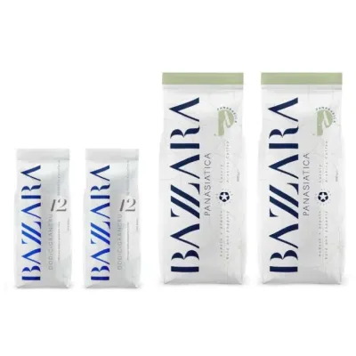 Набор кофе в зернах Bazzara Luxury Blend Panasiatica 2x1 кг + Bazzara Dodicigrancru 2x250 г