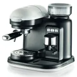 Рожковая кофемашина Ariete Espresso Moderna 1318/01 со встроенной кофемолкой, серебристая — фото 1