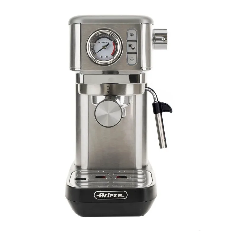 Узкая рожковая кофемашина Ariete Perfetto Slim Metal Manometro 1381/10
