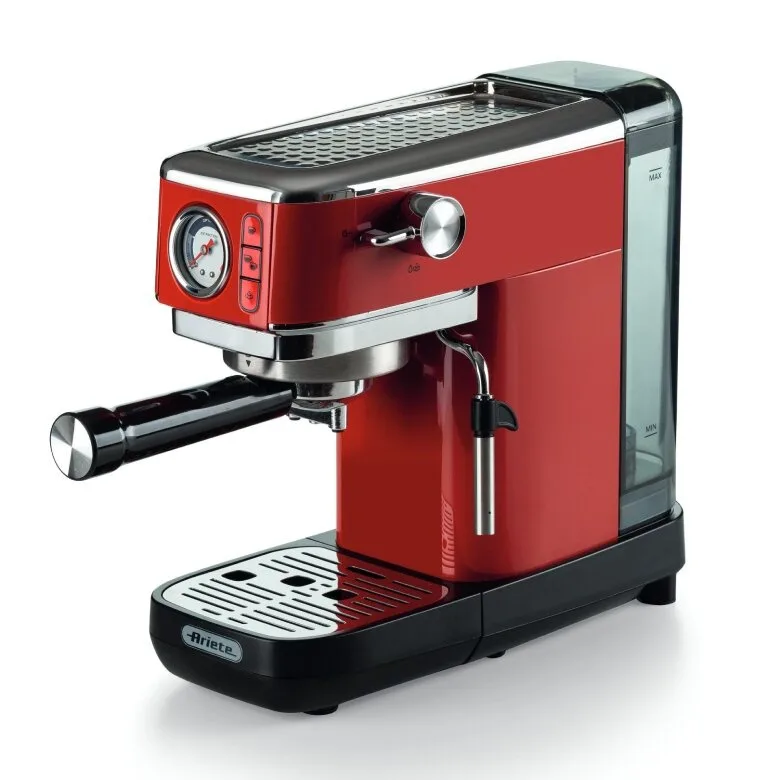 Рожковая кофеварка Ariete Perfetto Slim Manometro 1381/33, красная