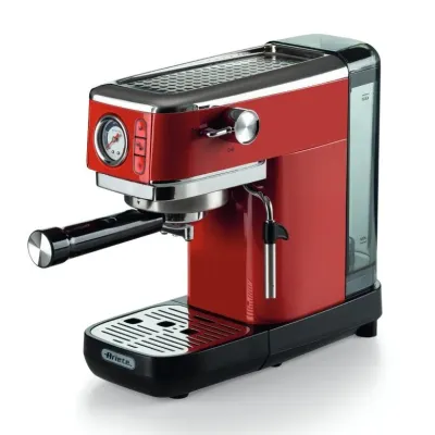 Рожковая кофеварка Ariete Perfetto Slim Manometro 1381/33, красная
