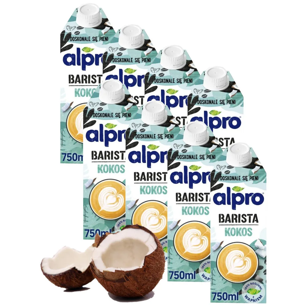 Напиток кокосово-соевый Alpro Barista Coconut для кофе, 8х750 мл