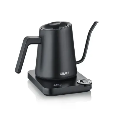 Электрический чайник Graef GK502EU с узким носиком-гусиной шеей, черный